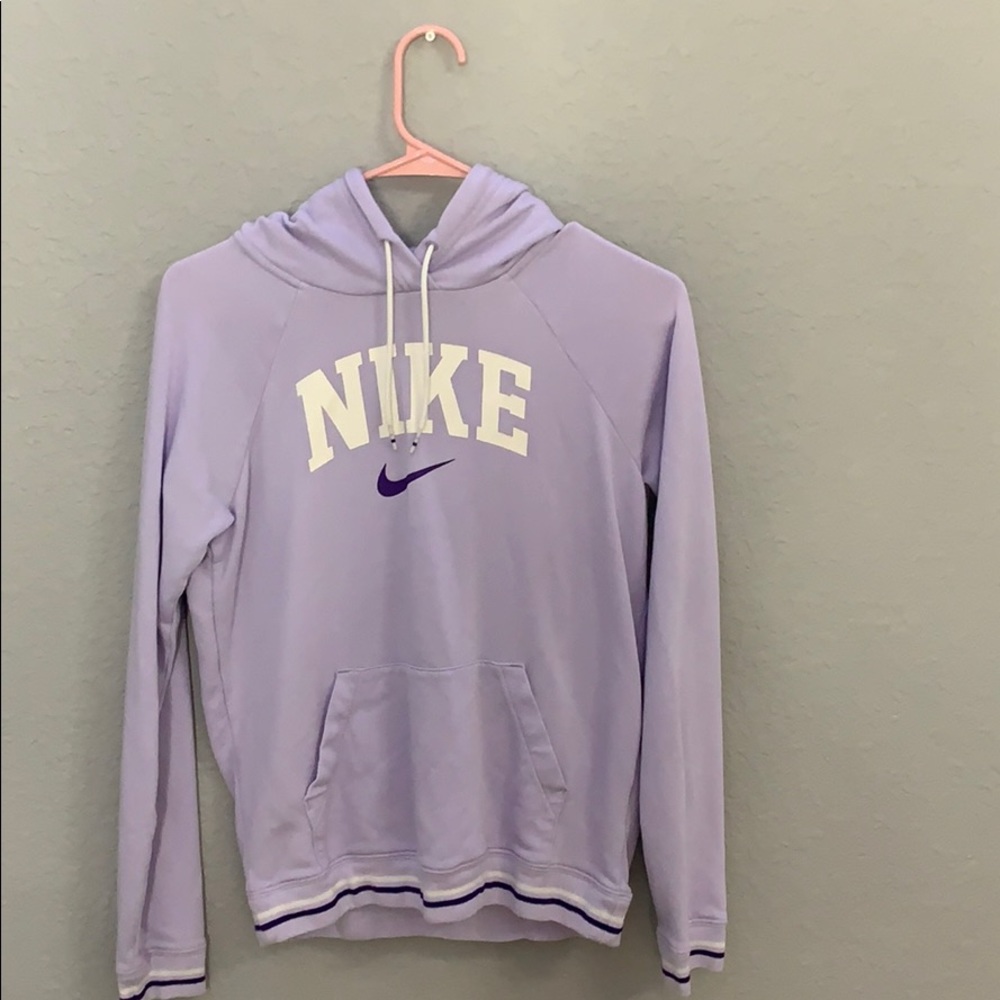 A light purple Nike Hoodie